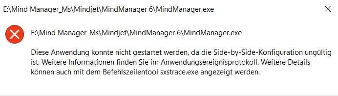 Side by Side Konfiguration ungültig / Mit Mind Manager