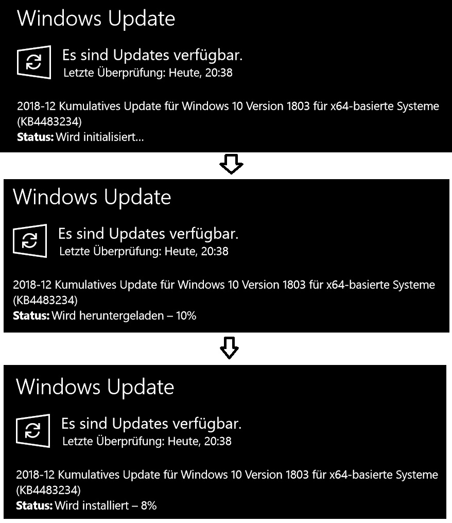 Windows Update installiert immer das gleiche Update. (?)