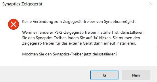 Probleme mit Synaptics SMBus ClickPad