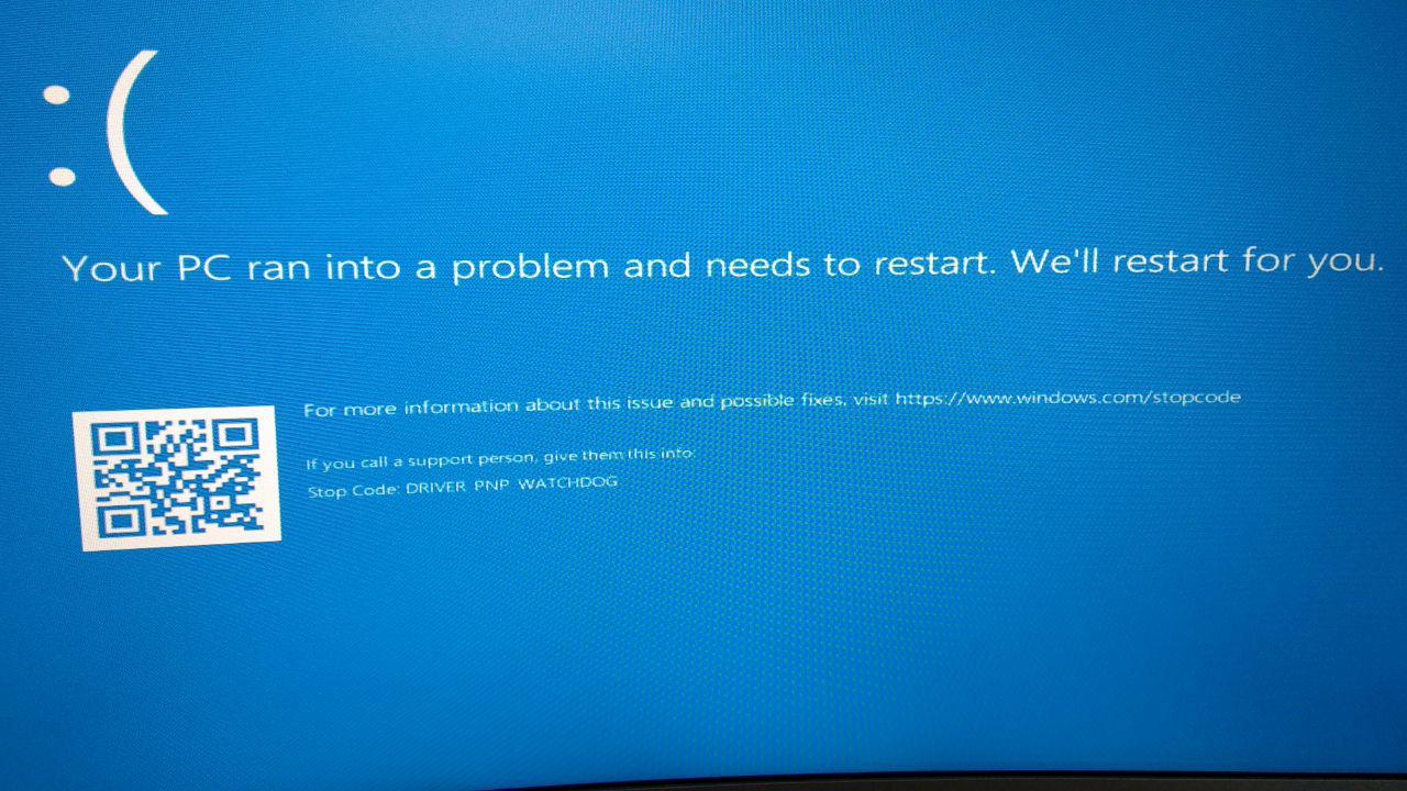 driver pnp watchdog windows 10 error while installing