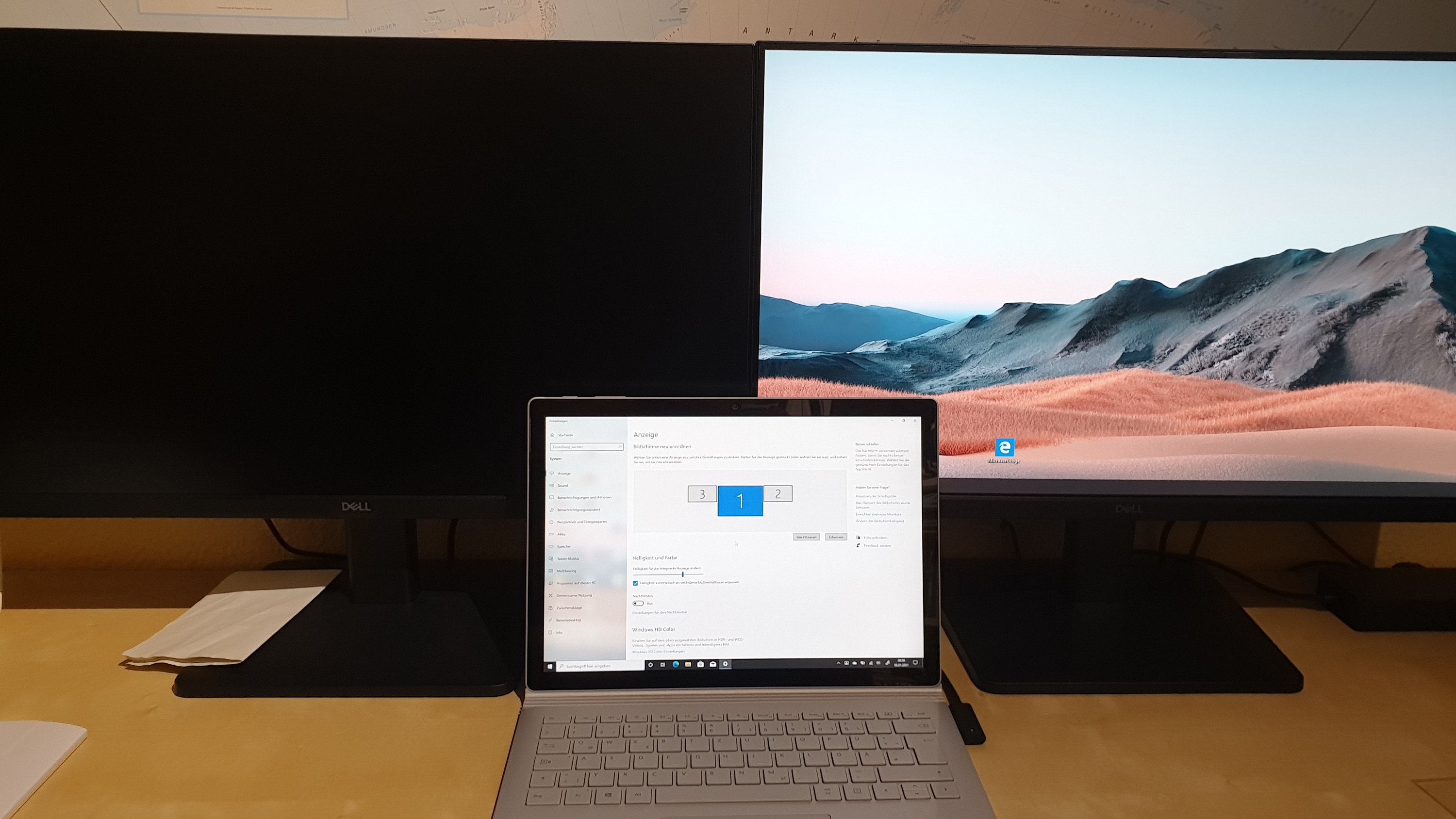 Anschluss von 2 Monitoren an das Surface Dock 2