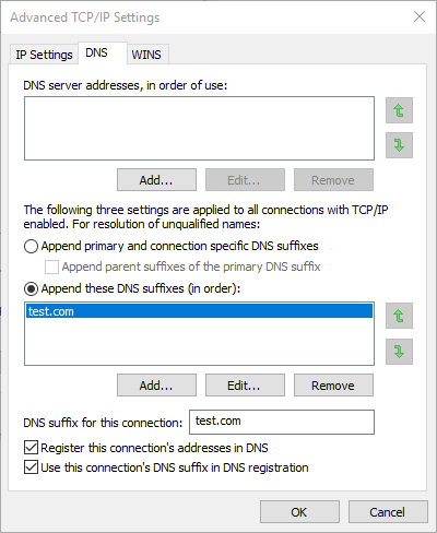 DNS Suffix & cmd