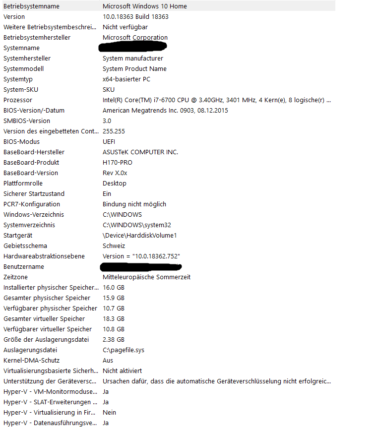 Sound-Probleme seit Update auf 1903