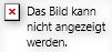 EXEL 2019: "X Das Bild kann nicht angezeigt werden"