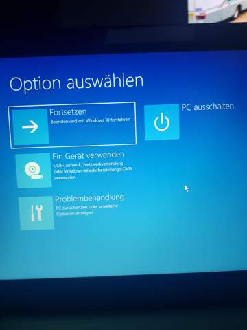 Windows 10 Fehler beim start?