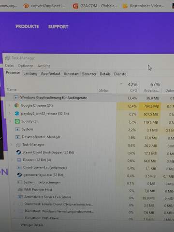 Logitech G430 zieht CPU Leistung?