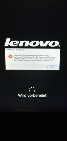 Windows 10 wiederherstellen Fehler unerwartet neu gestartet?