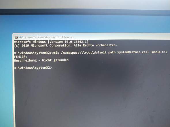 Windows 10 cmd geht nicht?