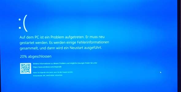 Windows 10 Fehlercode?