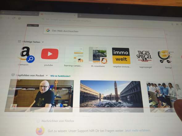 Snipping Tool schneidet falsch aus?