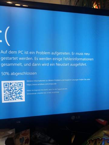 Windows 10 bluescreen kurz nach anmeldung?