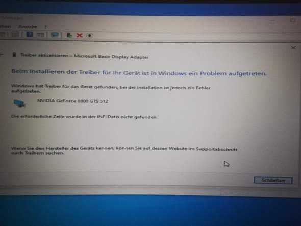 Kann meine graffikkarte nicht installieren?