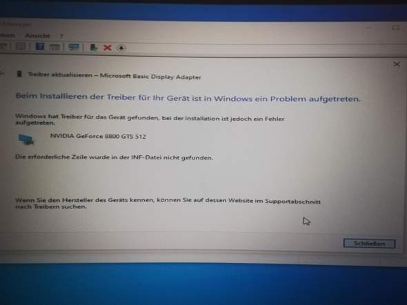Kann meine graffikkarte nicht installieren?
