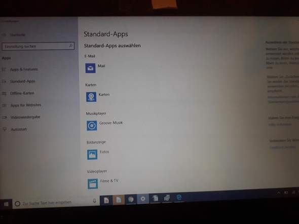 Ich kann die Standardeinstellungen von Windows 10 nicht ändern?