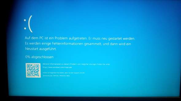 Wie setzt man Windows von einem Bluescreen aus zurück?