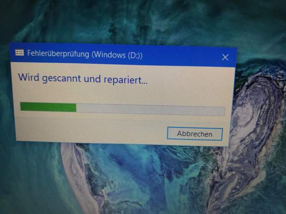 Fehlerüberprüfung Windows 10?