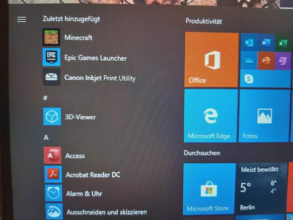 Wie kann ich Minecraft auf den Startbildschirm bekommen?
