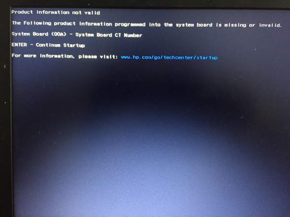 System Board OOA is missing?