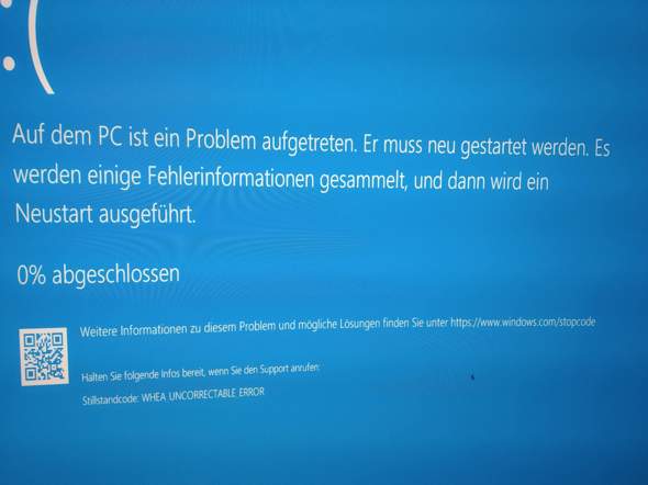Pc hat schon seit 30 min diesen Blooscreen?