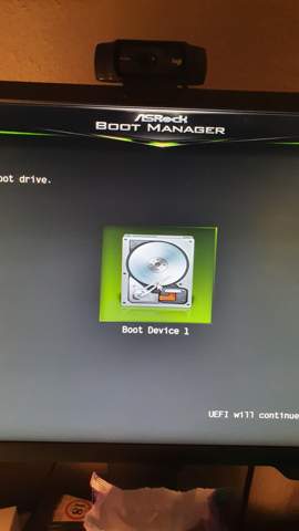 Pc startet immer mit "select Bootdevice"?