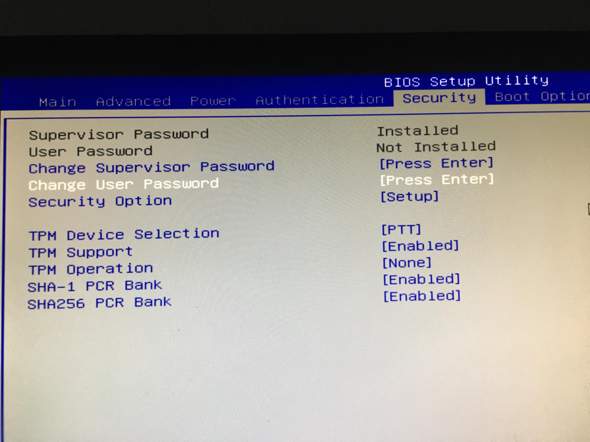 Windows 10 - Supervisor Passwort?