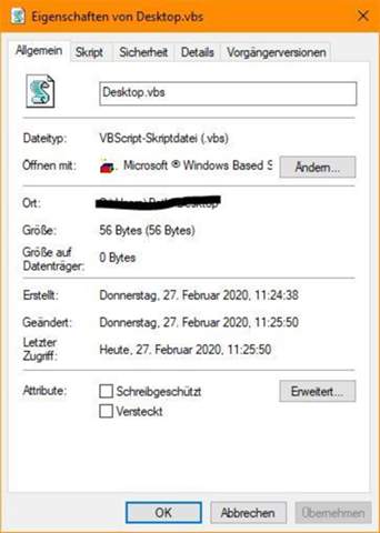 Wie kann man das Bild einer vbs Datei ändern?