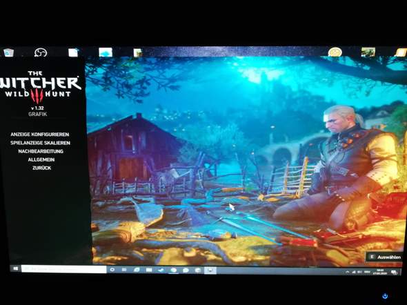 Wieso passt The witcher 3 Bild nicht zum Bildschirm?