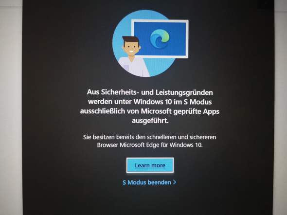 Ist der Umstieg von Windows 10 s auf Windows 10 sicher?