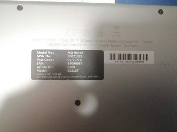 Notebook zurücksetzen (richtiges Passwort wird als falsch erkannt)?
