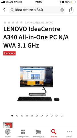 Lenovo IdeaCentre A340 + Microsoft Arc Maus?