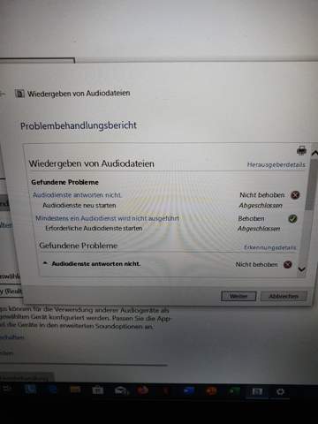 LapTop Audio funktioniert nicht?