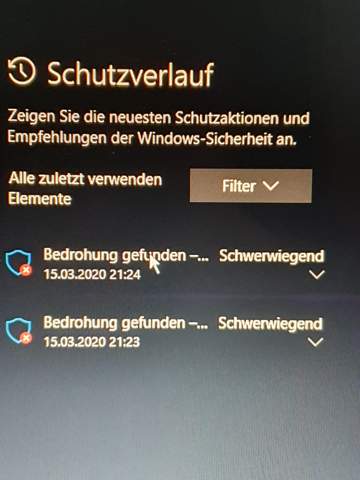 Windows 10 Viren aufm Pc?
