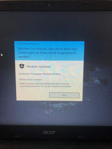 Windows 10 Sauberer neustart (reset) ohne Admin rechte?