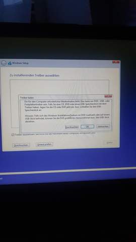 Medientreiber fehlt bei Windows 10 Installation- Hilfe?