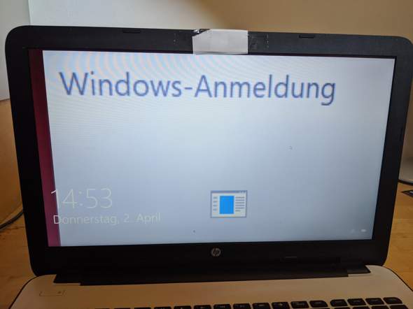 Wieso kann ich mich nicht mehr einloggen (Laptop, Windows 10)?