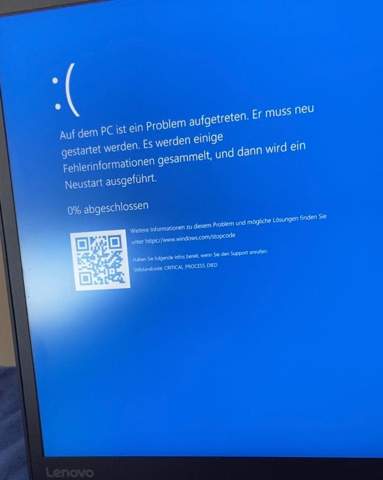 Bluescreen Meldung auch nachdem PC zurückgesetzt?