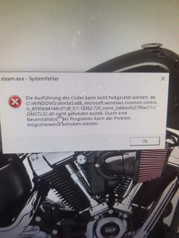 wie löse ich dieses Windows/Steam Problem?