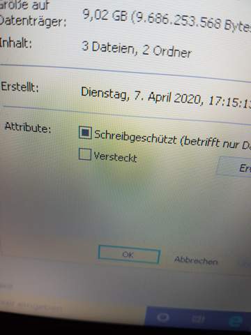 Wie entferne ich den Schreibschutz von einem Ordner?