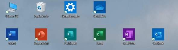 Warum habe ich einen schwarzen Rand um Office App?