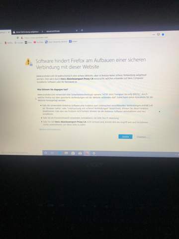 Warum kann ich keine Webseite auf meinen Computer aufrufen?