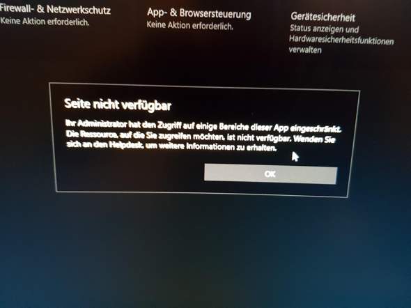 Kein Zugriff auf Windows Defender?