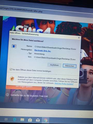 Weshalb kann ich Origin nicht auf meinem Laptop installieren?