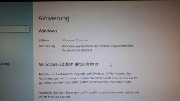 Windows ohne key aktiviert?