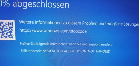 Permanenter bluescreen?