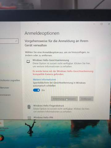 windwos gesichtserkennung funktioniert plötzlich nicht mehr?
