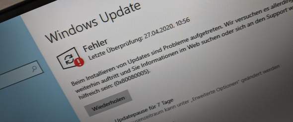 Windows Fehler 0x80080005?