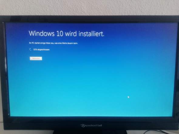 Windows 10 Upgrade bei Windows 7 Dauer?