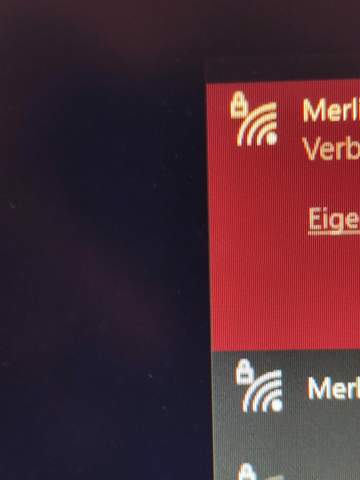 Was bedeutet dieses kleine Schloss am WLan zeichen?