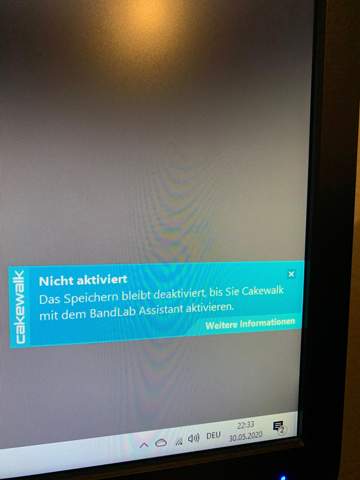 Cakewalk projekte speichern?