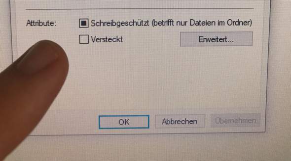 Windows 10 Schreibschutz entfernen?